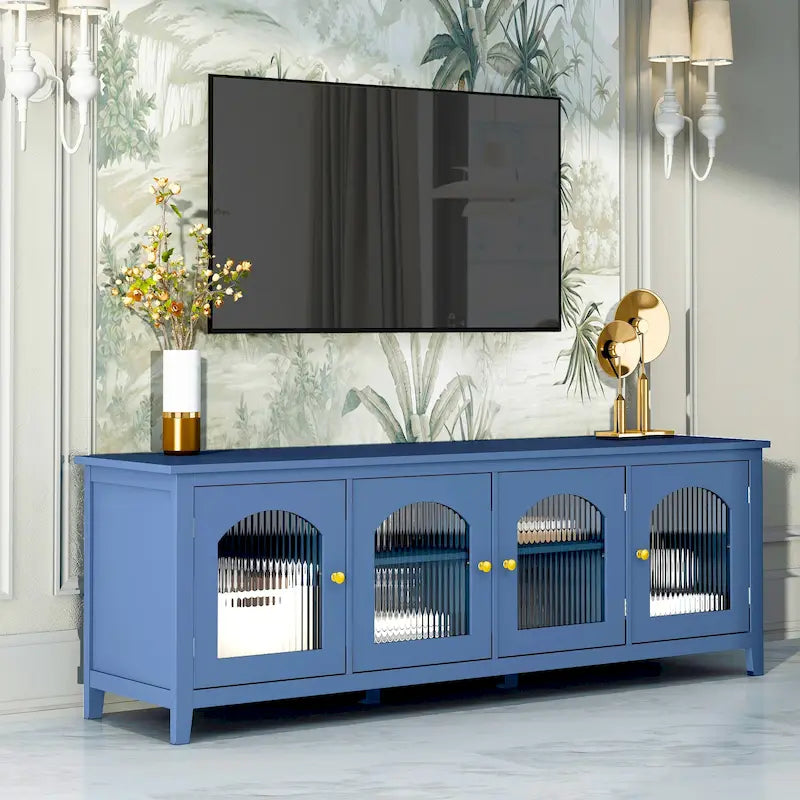 Mobile TV Naro Modern da 180 cm con Anta in Vetro