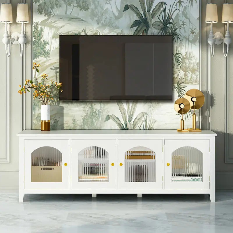 Mobile TV Naro Modern da 180 cm con Anta in Vetro