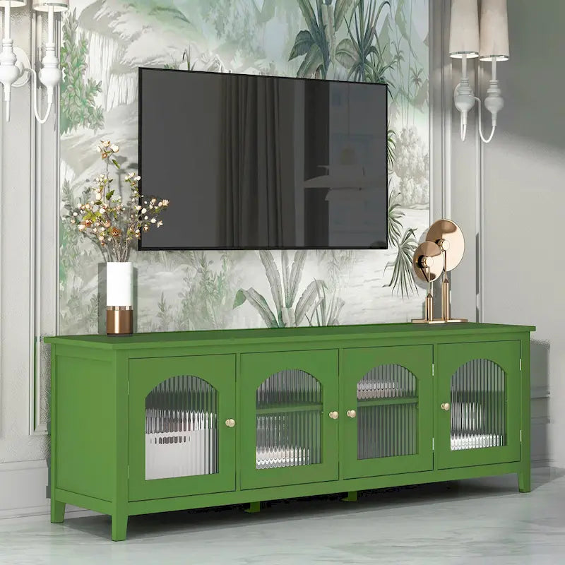 Mobile TV Naro Modern da 180 cm con Anta in Vetro