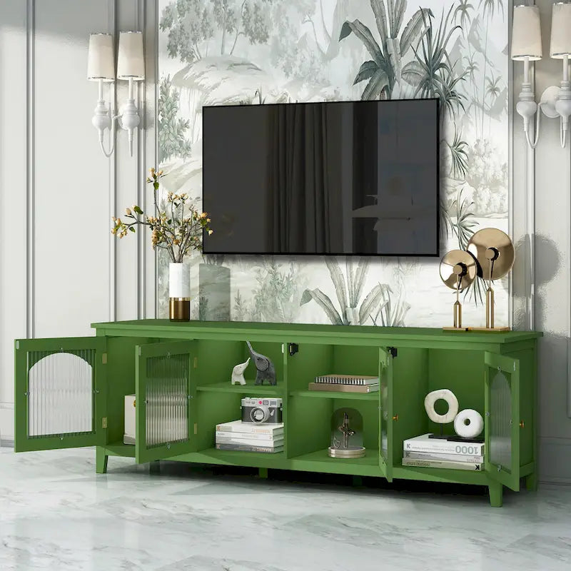 Mobile TV Naro Modern da 180 cm con Anta in Vetro