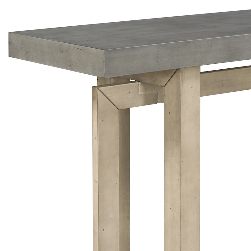 Tavolo Consolle Contemporaneo con Piano in Legno, Tavolo da Ingresso Extra Lungo per Ingresso, Corridoio, Soggiorno, Atrio, Passaggio