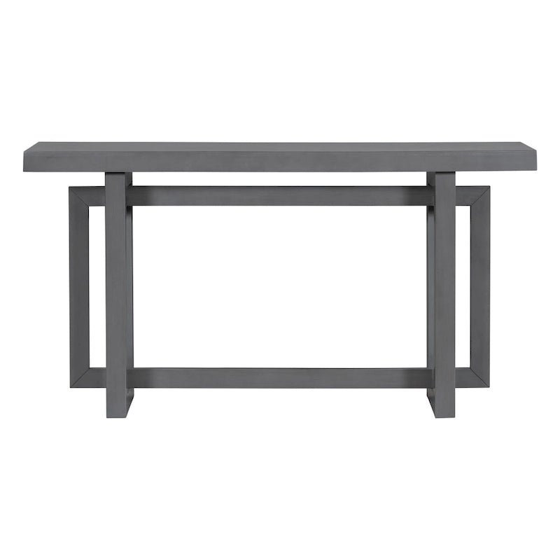 Tavolo Consolle Contemporaneo con Piano in Legno, Tavolo da Ingresso Extra Lungo per Ingresso, Corridoio, Soggiorno, Atrio, Passaggio