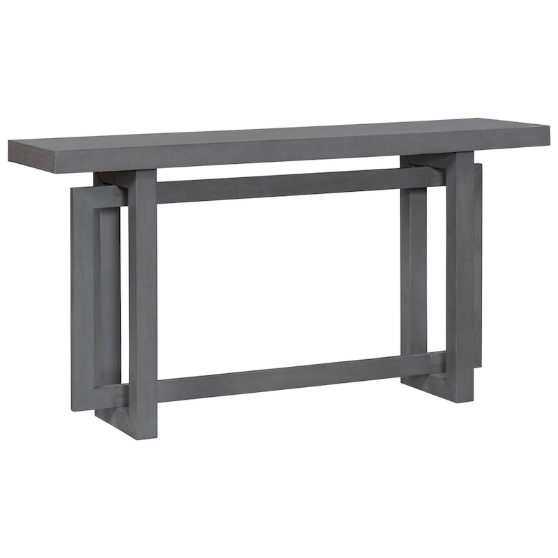 Tavolo Consolle Contemporaneo con Piano in Legno, Tavolo da Ingresso Extra Lungo per Ingresso, Corridoio, Soggiorno, Atrio, Passaggio