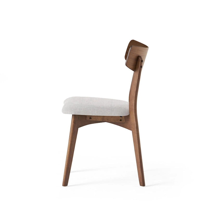 Set da Pranzo Mid-Century di 7 Pezzi con Tavolo Rettangolare e 6 Sedie