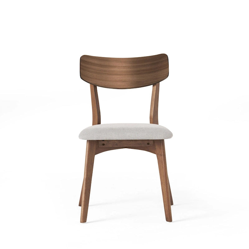 Set da Pranzo Mid-Century di 7 Pezzi con Tavolo Rettangolare e 6 Sedie