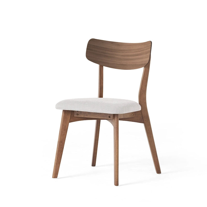 Set da Pranzo Mid-Century di 7 Pezzi con Tavolo Rettangolare e 6 Sedie
