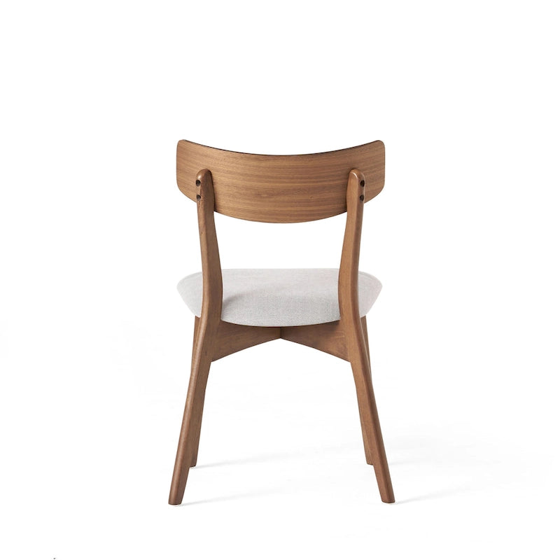 Set da Pranzo Mid-Century di 7 Pezzi con Tavolo Rettangolare e 6 Sedie