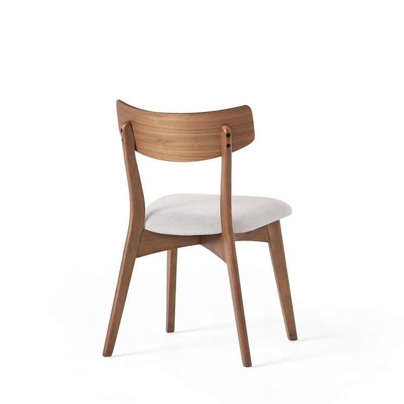 Set da Pranzo Mid-Century di 7 Pezzi con Tavolo Rettangolare e 6 Sedie