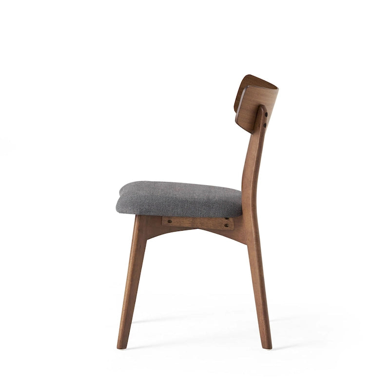 Set da Pranzo Mid-Century di 7 Pezzi con Tavolo Rettangolare e 6 Sedie