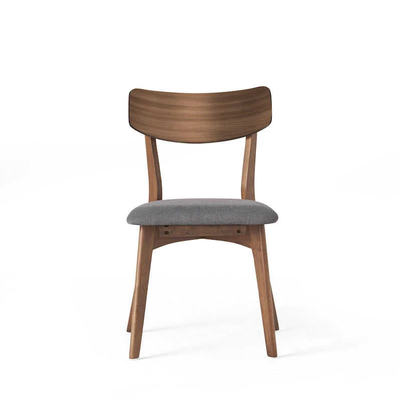 Set da Pranzo Mid-Century di 7 Pezzi con Tavolo Rettangolare e 6 Sedie