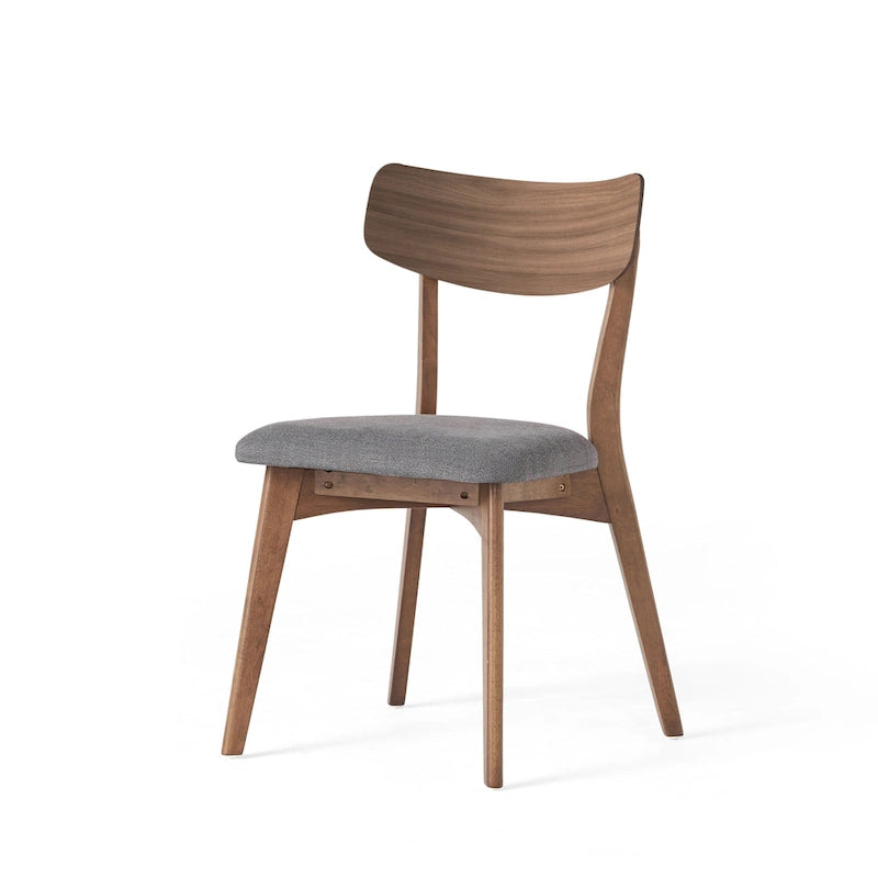 Set da Pranzo Mid-Century di 7 Pezzi con Tavolo Rettangolare e 6 Sedie