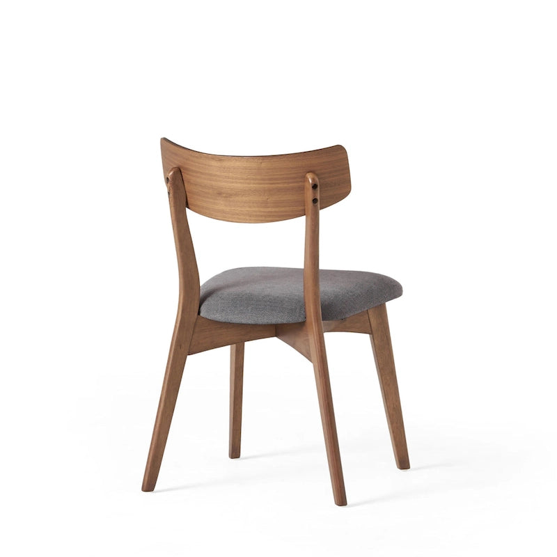 Set da Pranzo Mid-Century di 7 Pezzi con Tavolo Rettangolare e 6 Sedie