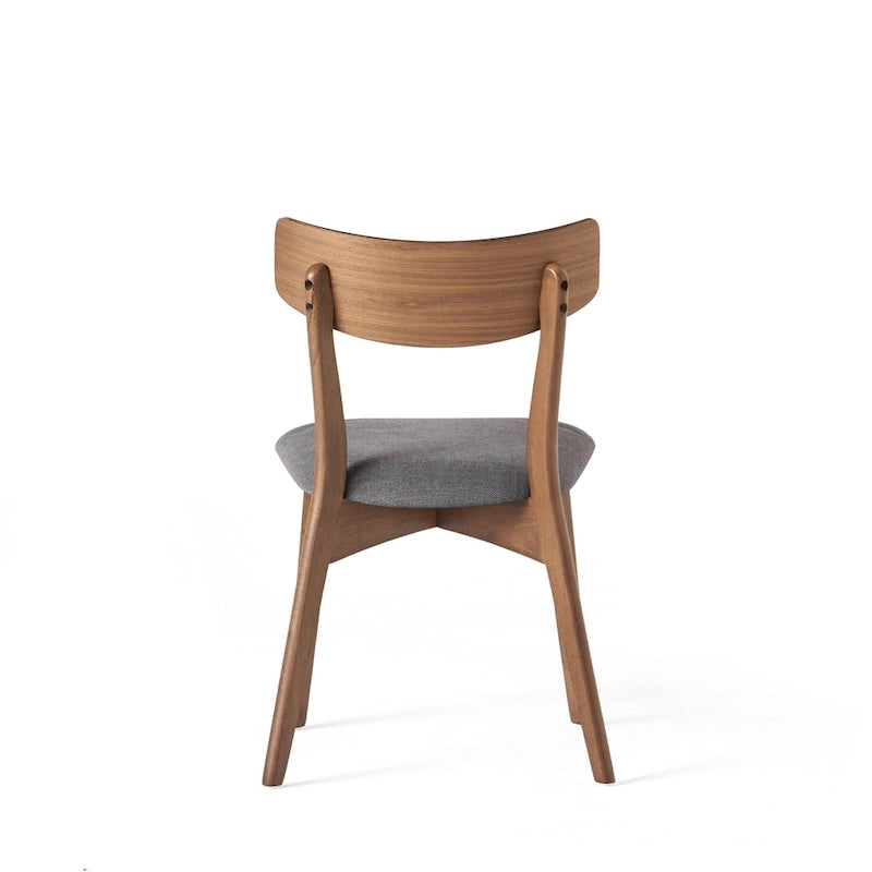 Set da Pranzo Mid-Century di 7 Pezzi con Tavolo Rettangolare e 6 Sedie