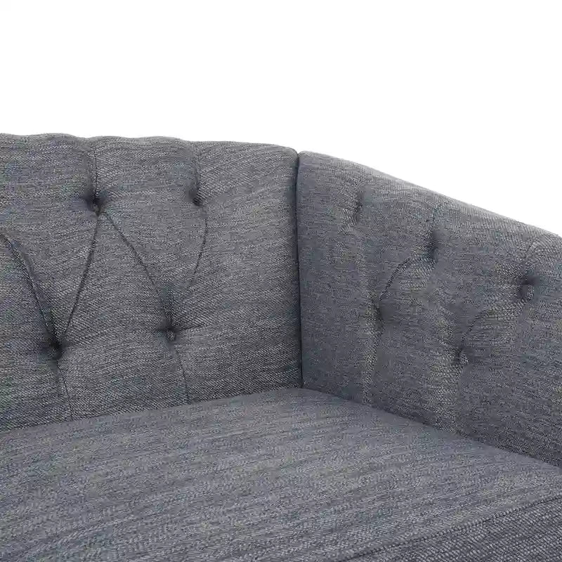 Divanetto trapuntato contemporaneo in similpelle