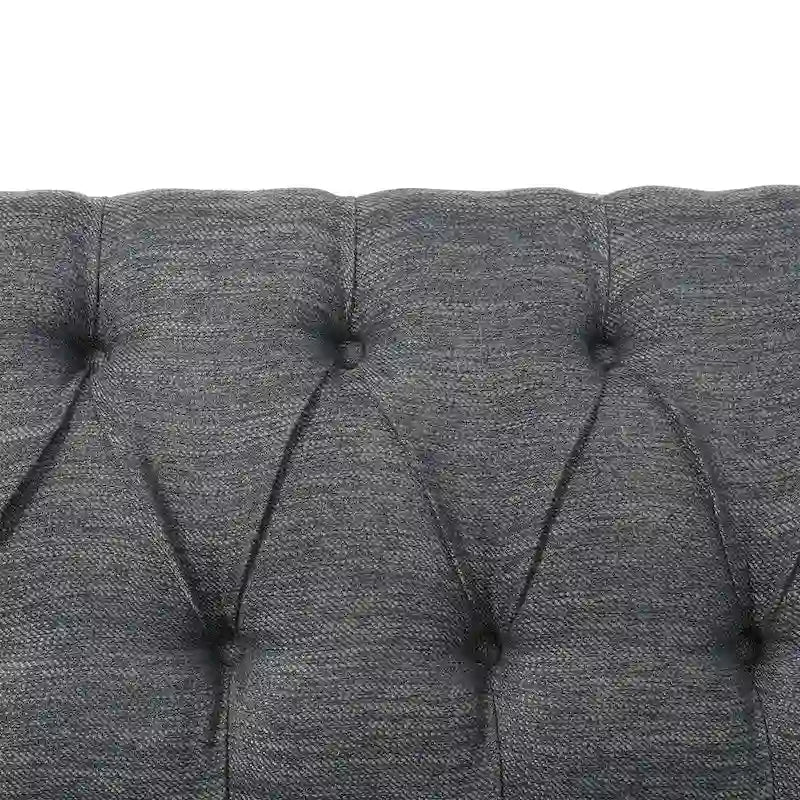 Divanetto trapuntato contemporaneo in similpelle