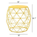 Tavolino Geometrico in Ferro