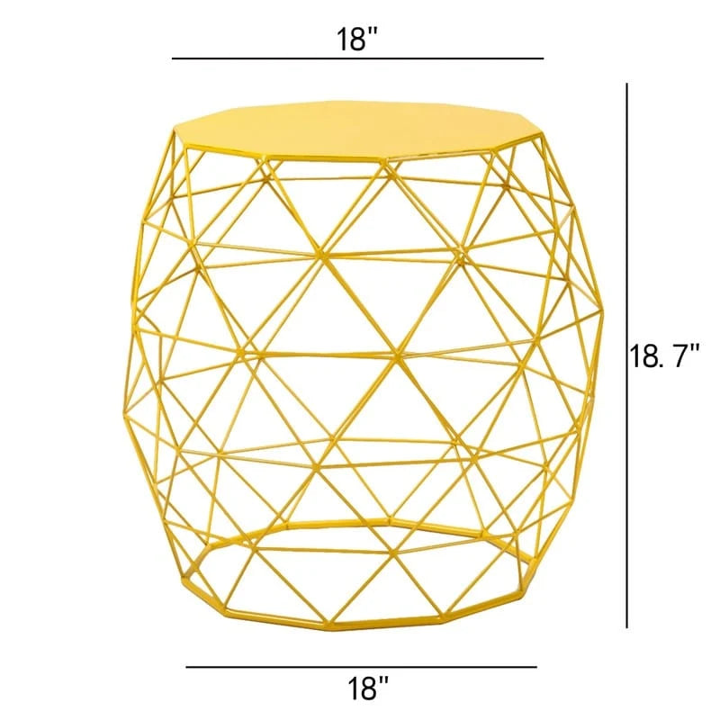 Tavolino Geometrico in Ferro