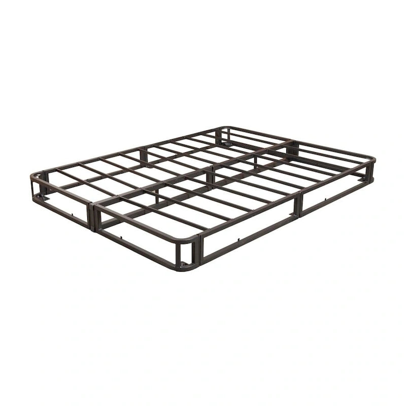 Base letto interamente rinforzata e box spring in metallo