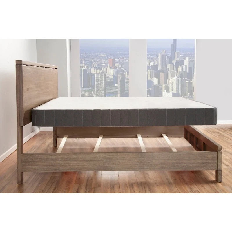 Base letto interamente rinforzata e box spring in metallo