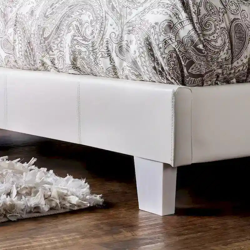 Lala Modern King Letto a Piattaforma in Ecopelle