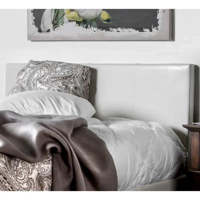 Lala Modern King Letto a Piattaforma in Ecopelle