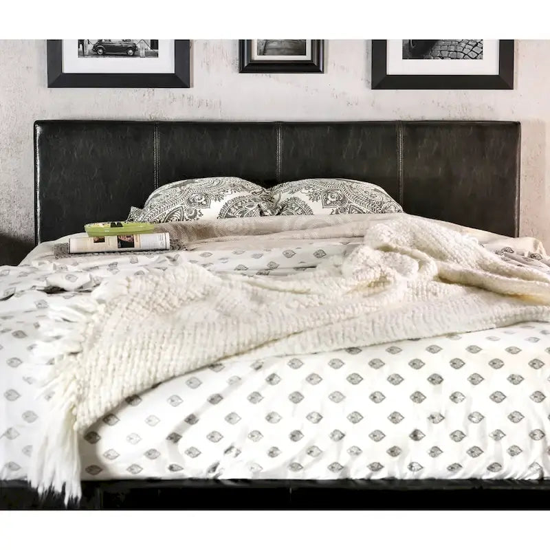 Lala Modern King Letto a Piattaforma in Ecopelle