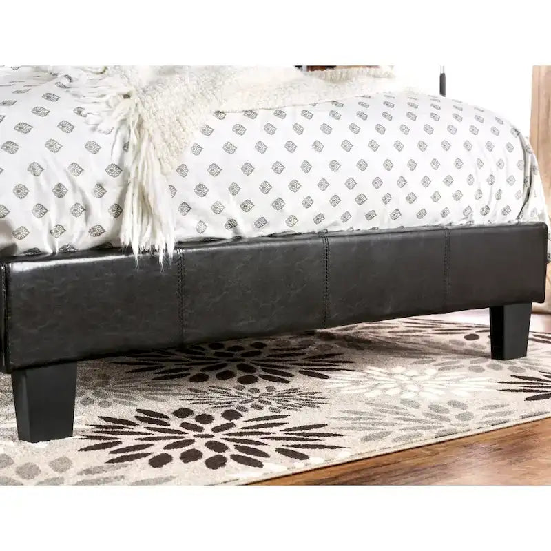 Lala Modern King Letto a Piattaforma in Ecopelle