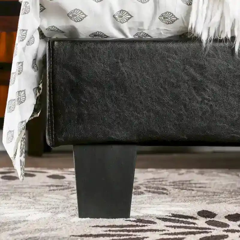 Lala Modern King Letto a Piattaforma in Ecopelle