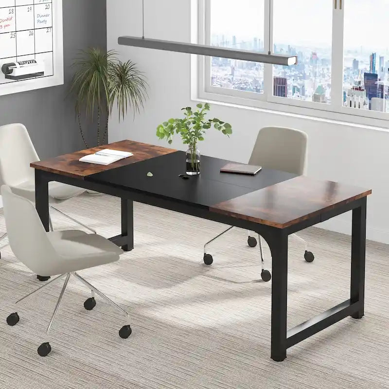 Tavolo da conferenza 70.86, tavolo riunioni con telaio in metallo stabile - 70.86L x 31W x 29H