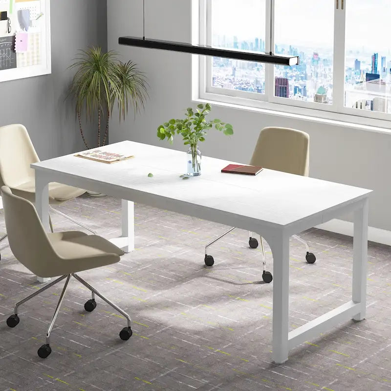 Tavolo da conferenza 70.86, tavolo riunioni con telaio in metallo stabile - 70.86L x 31W x 29H