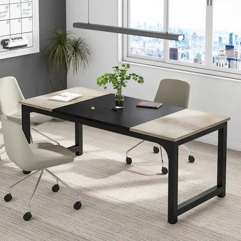 Tavolo da conferenza 70.86, tavolo riunioni con telaio in metallo stabile - 70.86L x 31W x 29H