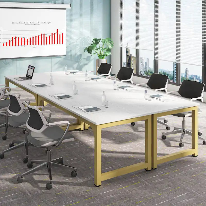 Tavolo da conferenza 70.86, tavolo riunioni con telaio in metallo stabile - 70.86L x 31W x 29H