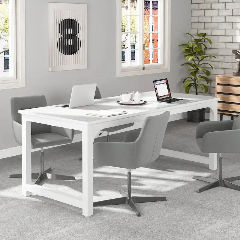 Tavolo da conferenza 70.86, tavolo riunioni con telaio in metallo stabile - 70.86L x 31W x 29H