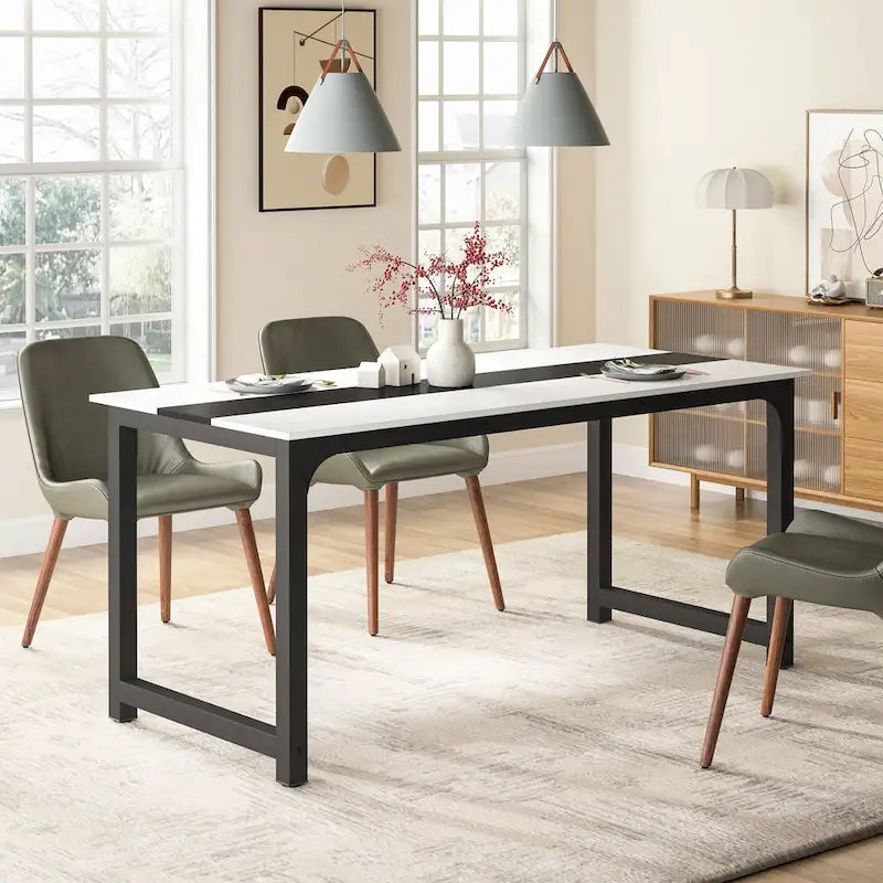 Tavolo da conferenza 70.86, tavolo riunioni con telaio in metallo stabile - 70.86L x 31W x 29H