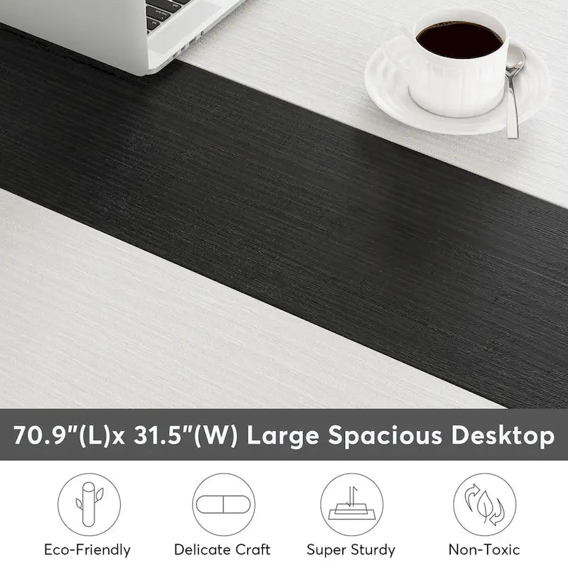 Tavolo da conferenza 70.86, tavolo riunioni con telaio in metallo stabile - 70.86L x 31W x 29H