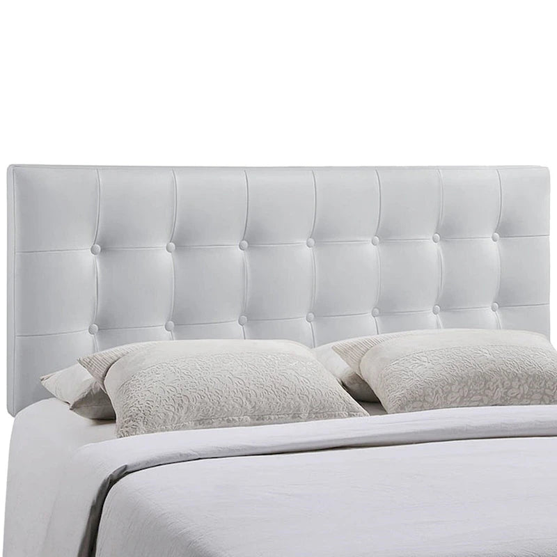 Testiera Heritage Bianca Imbottita per Letto Queen Size