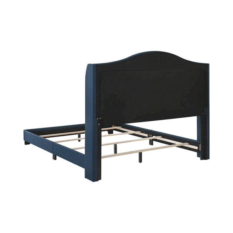 Letto imbottito Tufted Demi-wing a schienale ricurvo