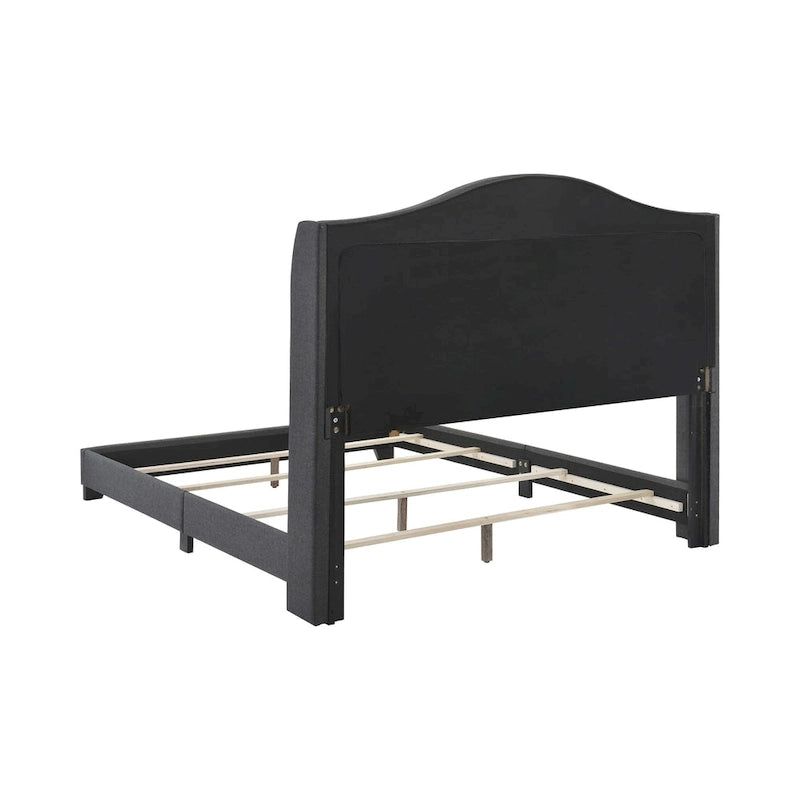 Letto imbottito Tufted Demi-wing a schienale ricurvo