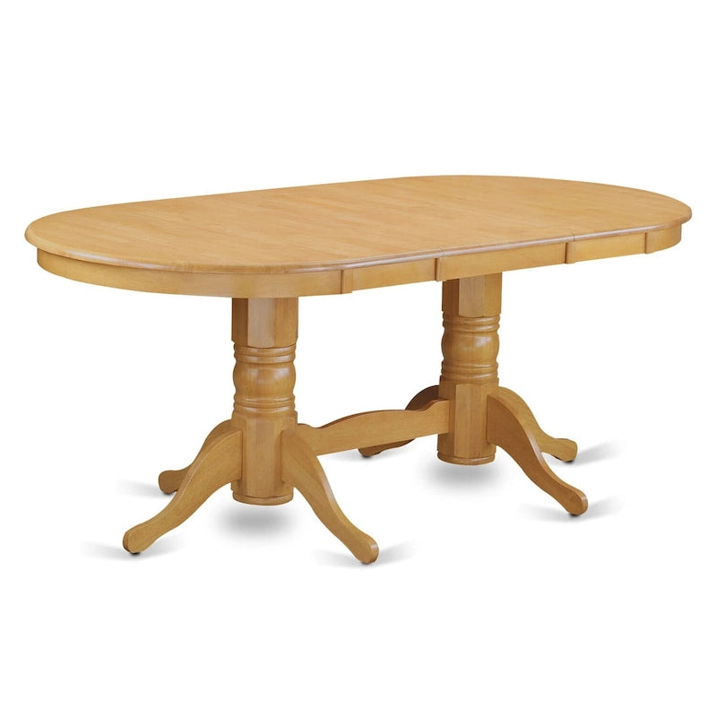 Set Tavolo da 5 Pezzi per 4 Persone con Tavolo da Cucina Ovale e 4 Sedie, Quercia (Opzioni Tipo di Seduta)