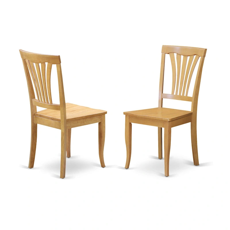 Set Tavolo da 5 Pezzi per 4 Persone con Tavolo da Cucina Ovale e 4 Sedie, Quercia (Opzioni Tipo di Seduta)