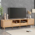 Mobile TV in rattan per TV fino a 85 pollici