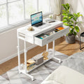 Scrivania per laptop mobile portatile con cassetti