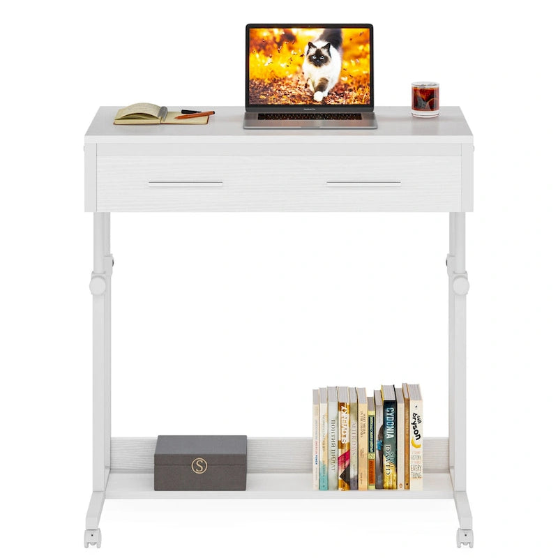 Scrivania per laptop mobile portatile con cassetti