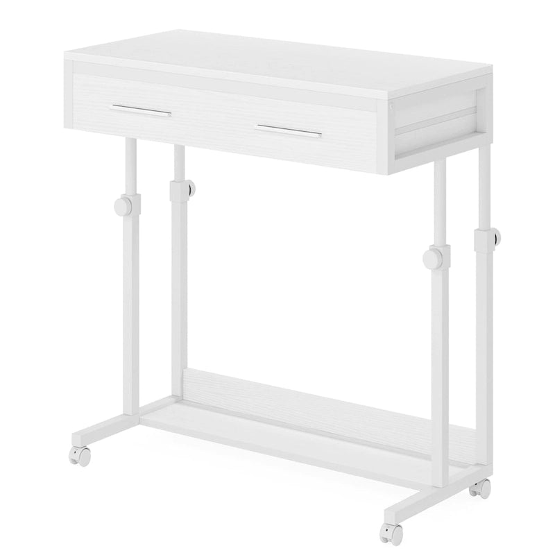 Scrivania per laptop mobile portatile con cassetti