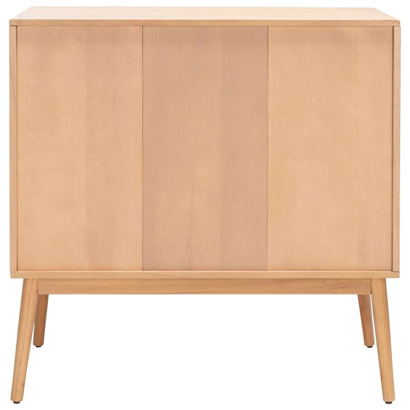 Cassettiera Siddie mid-century con 3 cassetti in rattan - 36Lx18Px36A