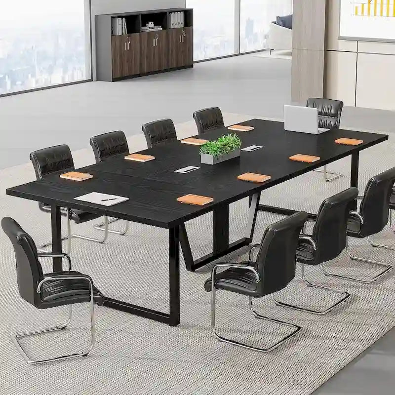 Tavolo da conferenza 8FT Tavolo riunioni grande 94,49 pollici Tavolo podcast