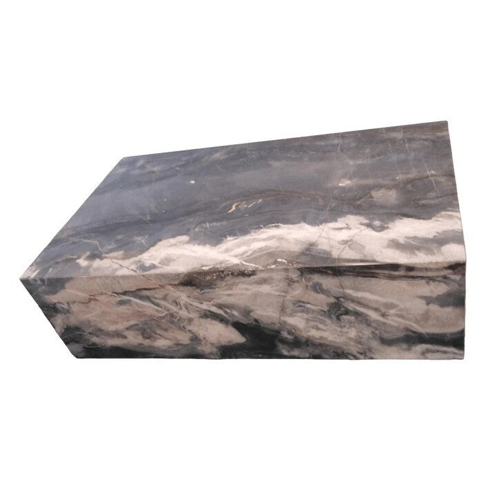 Tavolino in Vero Blocco di Marmo - Marmo Nero Fantasma